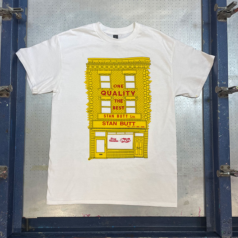 Stan Butts shop t-shirt